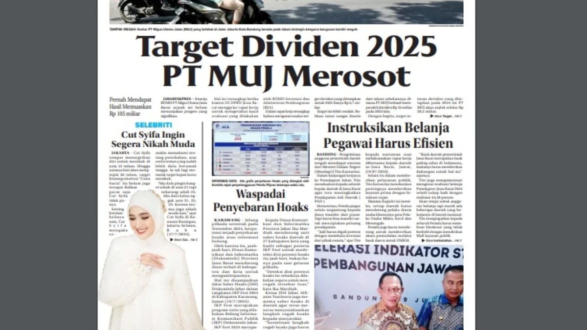 Epaper Jabar Ekspres 20 Juli 2024