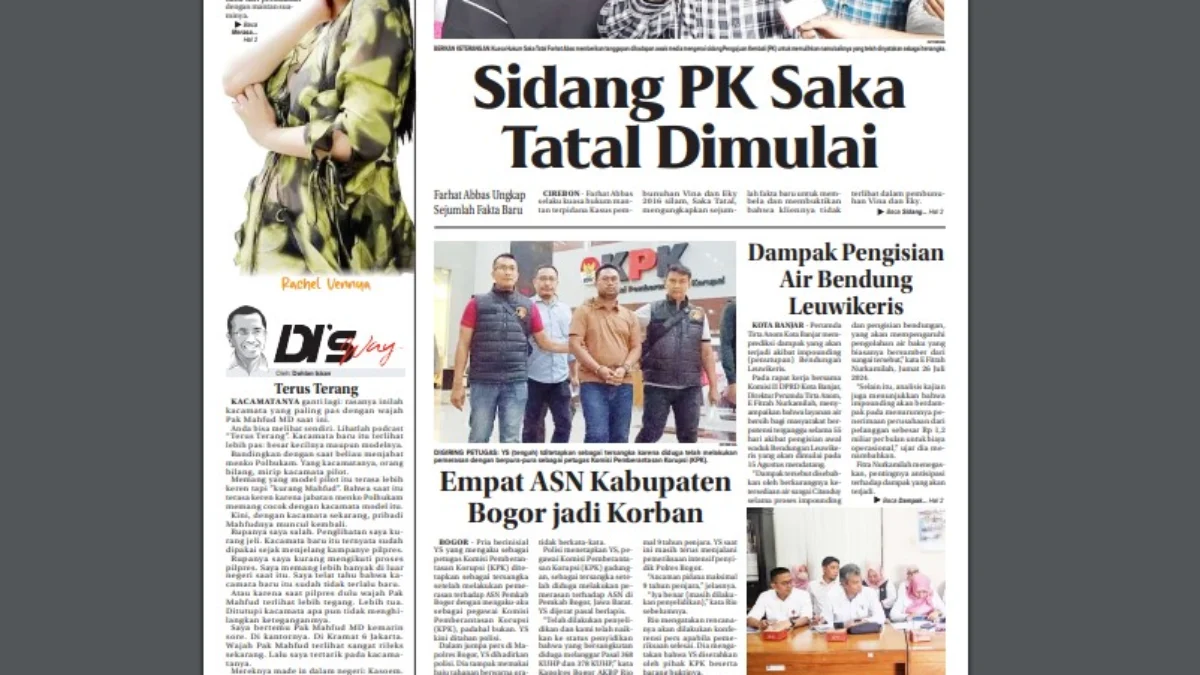 Epaper Jabar Ekspres 27 Juli 2024