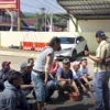 Sebenyak 13 pak ogah berhasil diamankan Polsek Cikancung setelah melakukan pemerasan dan pemaksaan kepada masyaarakat yang melintas. Foto Istimewa