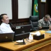 Sekda Jabar Herman Suryatman saat memimpin rapat persiapan West Java Festival di Ruang Rapat Papandayan, Gedung Sate, Kota Bandung, Jumat (16/8/2024).