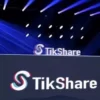 Aplikasi investasi TikShare yang baru saja rilis.