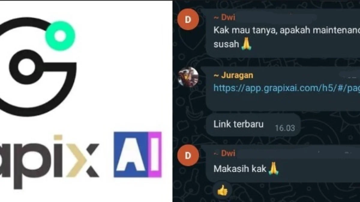 Diduga Diblokir Kominfo, Aplikasi Grapix AI Kini Ganti Website Baru Aplikasi Grapix AI yang kini berganti website.