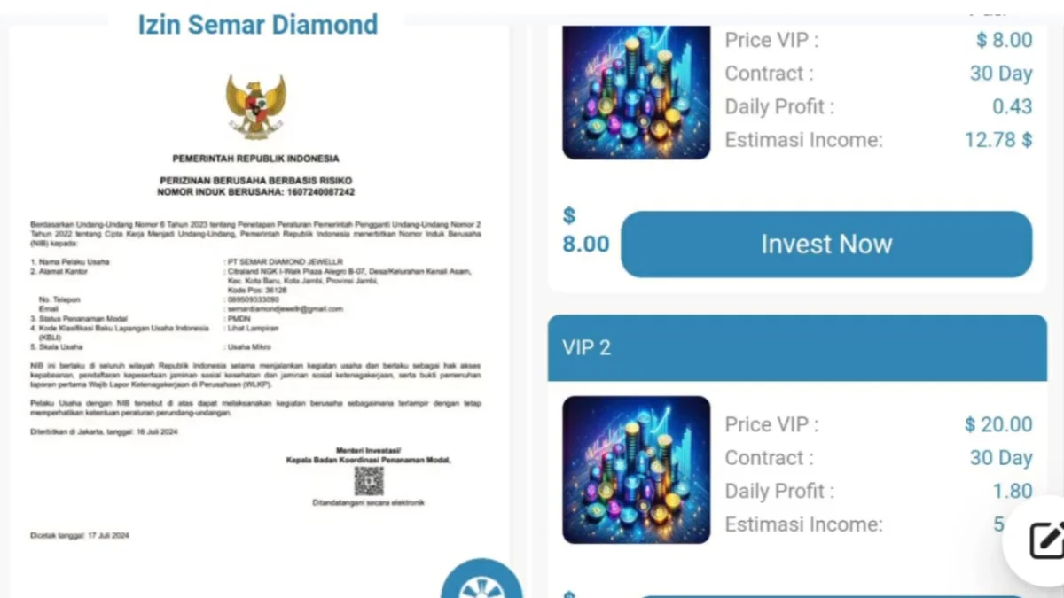 Apakah Aplikasi Semar Diamond Aman Digunakan atau Scam Penipuan? Apakah Aplikasi Semar Diamond Aman Digunakan atau Scam Penipuan?