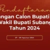 Daftar Nama Calon Bupati Subang 2024 dan Wakilnya yang Sudah Daftar ke KPU/ Instagram @kpusubang