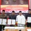 Pimpinan DPRD Kota Bogor, bersama Pj Wali Kota Bogor, Hery Antasari. (Foto: Humpro DPRD Kota Bogor)