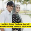 Andre Taulany dan Erin Taulany dijadwalkan menjalani sidang cerai hari ini, Kamis (8/8/2024) di Pengadilan Agama Tigaraksa, Tangerang.