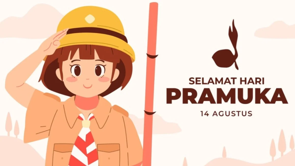 Ilustrasi Lirik Hymne dan Mars Pramuka/ Freepik