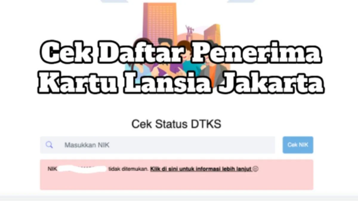 Cek Data Anda di Sini jika Belum Kebagian Kartu Lansia Jakarta (KLJ)