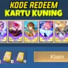 7 Kode Redeem ML Kartu Kuning Update Terbaru Hari Ini No Limit