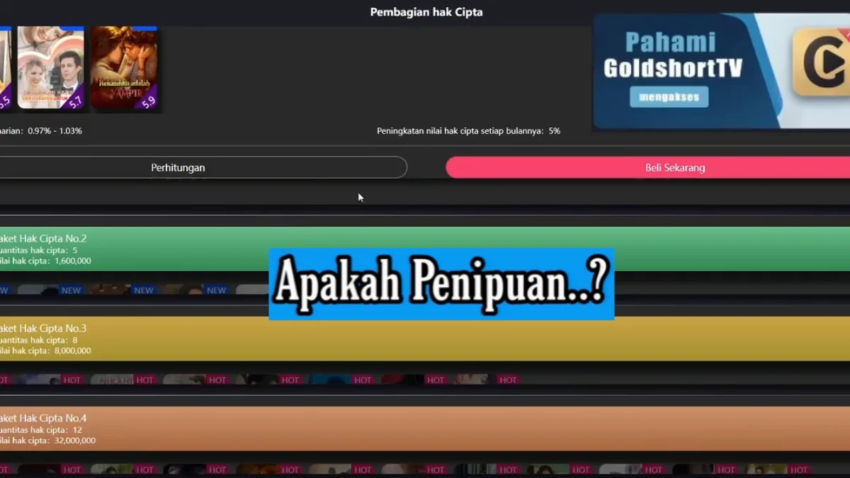 Kapan Aplikasi Goldshort Akan Scam? Berikut Modus Penipuannya