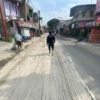 Doc. Kondisi Jalan Raya Nanjung, Kampung Cibodas, RT 04 RW 11, Kelurahan Utama, Kecamatan Cimahi Selatan, Kota Cimahi (Ist)