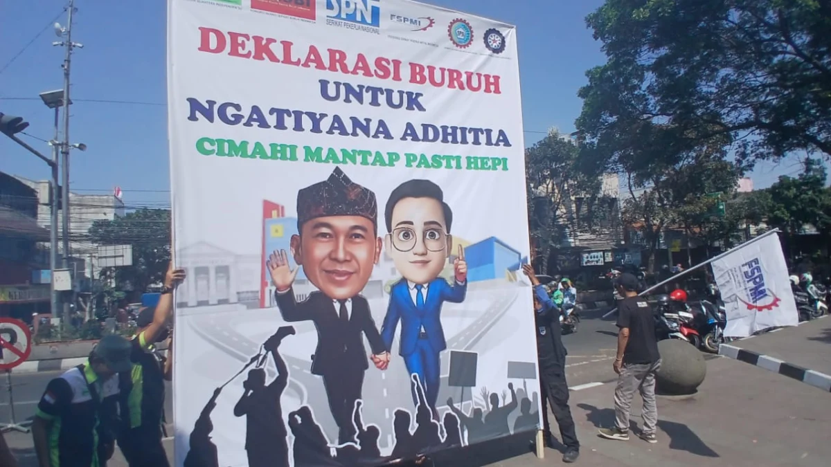 Meski Berhalangan Hadir, Ngatiyana Apresiasi Dukungan Ribuan Buruh di Cimahi Terhadap Dirinya Doc. Ngatiyana Apresiasi Ribuan Buruh yang Deklarasikan Dukungan untuk Dirinya dalam Pilwakot Cimahi 2024 (mong)