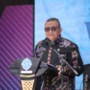 Wakil Menteri Ketenagakerjaan Afriansyah Noor enyindir kepala daerah saat berkunjung ke Balai Besar Pelatihan Vokasi dan Produktivitas (BBPVP) Bandung, Kamis (15/8). (Jabar Ekspres/Son)