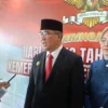 Doc. Pj Wali Kota Cimahi, Dicky Saromi saat Ditemui dalam Pengukuhan Paskibraka Kota Cimahi di Techko Park, Jumat (16/8). (Mong/Jabar Ekspres)