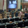 Dewan Perwakilan Rakyat Daerah (DPRD) Kabupaten Bogor menggelar Rapat Paripurna HUT Kemerdekaan RI ke-79 di Gedung DPRD, Cibinong, Jumat (16/8).
