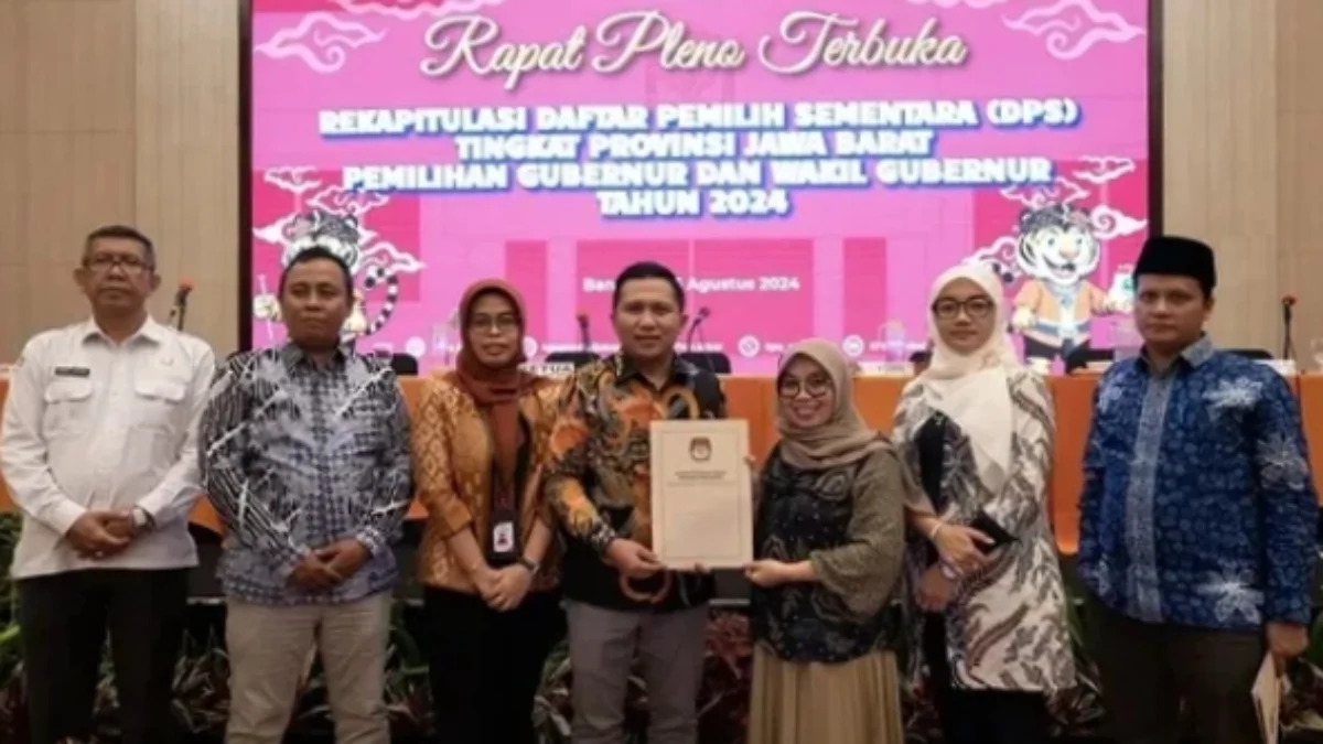 Rapat pleno DPS KPU Jabar beberapa hari lalu.(ist)