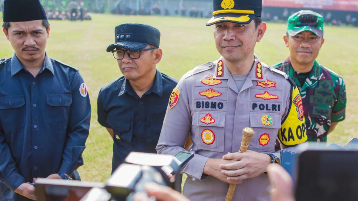 Pj Wali Kota Bogor, Hery Antasari bersama Kapolresta Bogor Kota, Kombes Pol Bismo Teguh Prakoso. (Yudha Prananda / Jabar Ekspres)
