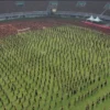 Ribuan anggota pramuka padati Stadion Pakansari Bogor/Foto:Diskomin