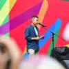 Penjabat (Pj.) Gubernur Jawa Barat Bey Machmudin membuka West Java Festival (WJF) 2024 di Jl. Diponegoro, Kota Bandung, Jumat (23/8/2024).