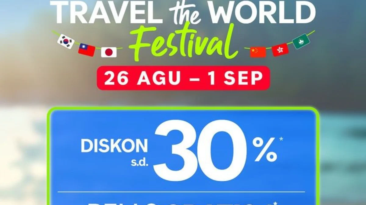 Dapatkan Promo Traveloka Pada Event Travel The World Fair 2024! Dapatkan Promo Traveloka Pada Event Travel The World Fair 2024! (Instagram: @traveloka.id)