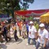 Doc. Ribuan Warga Mengiringi Pasangan Calon Wali Kota dan Wakil Wali Kota Cimahi di Kantor KPU Kota Cimahi (mong)