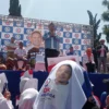 Balon Bupati Bandung Barat, Didik Agus Triwiyono saat menyapa warga Lembang. Rabu (28/8). Dok Jabar Ekspres