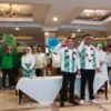 Calon Wali Kota dan Wakil Wali Kota Bogor, Raendi Rayendra dan Eka Maulana menggelar deklarasi di Hotel Salak, Kamis (29/8). (Yudha Prananda / Jabar Ekspres)