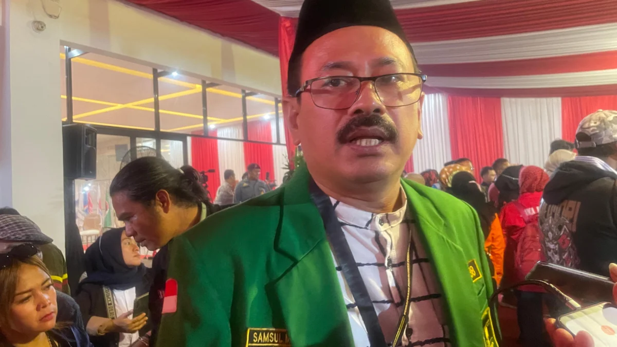 Kader PPP Terbelah di Pilkada Bandung Barat Ketua Majelis Pakar PPP Bandung Barat Samsul Ma'arif saat ditemui di Kantor KPU. Kamis (29/8). Dok Jabar Ekspres