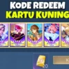 Terbaru Kode Redeem ML Kartu Kuning, Diamond, dan Skin Permanen 1 Agustus 2024