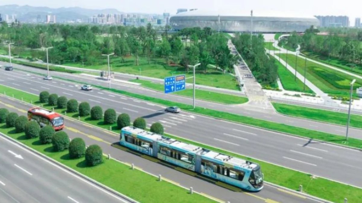 Rute Uji Coba Kereta Tanpa Rel di IKN pada 10 Agustus 2024 Rute Uji Coba Kereta Tanpa Rel di IKN pada 10 Agustus 2024