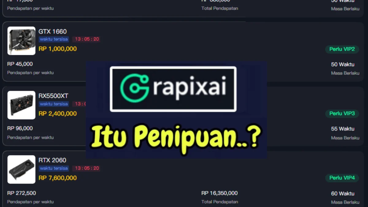 Terbongkar! Kebenaran di Balik Aplikasi Grapixai, Benarkah Ini Penipuan?