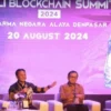 Sekda Jabar HErman Suryatman saat menjadi Narasumber di Bali Blockchain Summit 2024.