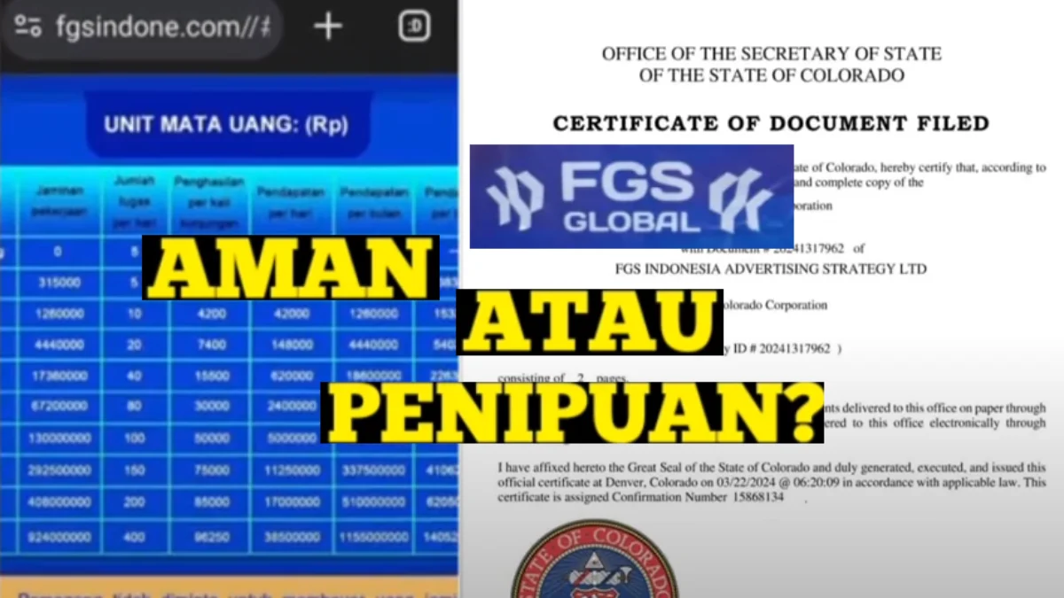 Aplikasi FGS Global Penipuan Skema Ponzi atau Peluang Nyata?