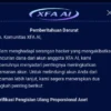 Aplikasi XFA AI yang sudah tidak bisa WD dan mengeluarkan pemberitahuan darurat agar anggotanya kembali deposit uang.