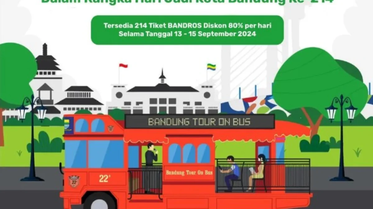 Cara Dapat Tiket Bandros Gratis Untuk Keliling Mall di Gelaran Bandung Great Sale 2024, Buruan Pesen Sebelum Kehabisan Tiket Bandros Gratis yang akan dibagikan dalam Gelaran Bandung Great Sale 2024
