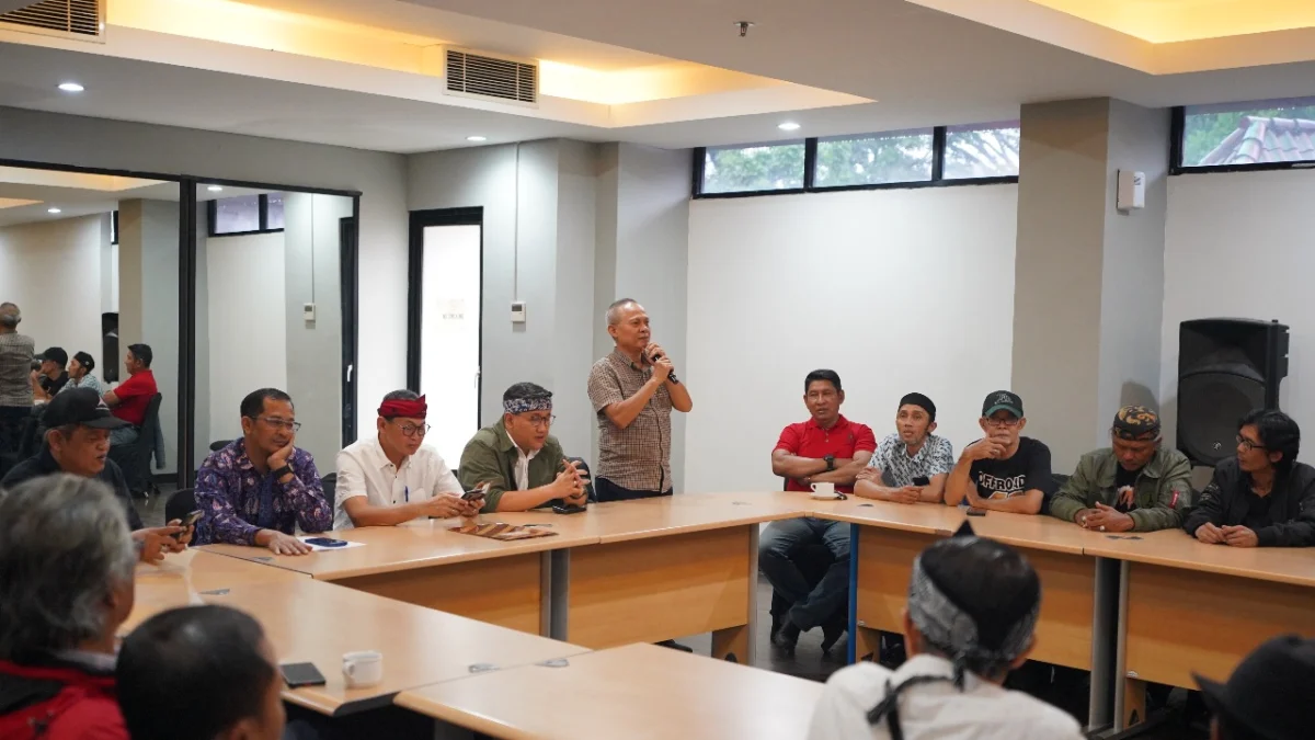 Paslon Nomor urut 1 Dandan Arif saat pengukuhan duta komunikasi, Kamis (26/9)