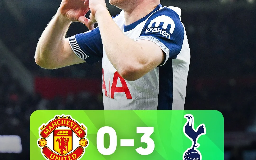 Manchester United Kalah 0-3 dari Tottenham Hotspur, Membuat Posisi Erik Ten Hag Sebagai Manajer Semakin terancam. Manchester United kembali mengalami kekalahan telak saat menjamu Tottenham Hotspur di Old Trafford. (foto: X/twitter)
