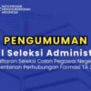 Pengumuman Hasil Administrasi CPNS Kemenhub 2024/ Instagram @kemenhub151