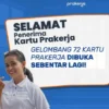 Kapan Pendaftaran Kartu Prakerja Gelombang 72 Dibuka? Simak Jadwal dan Cara Daftarnya di Sini!