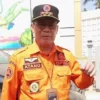 Kepala Pelaksana (Kalak) Badan Penanggulangan Bencana Daerah (BPBD) Kabupaten Sumedang, Atang Sutarno di PT Kewalram 2, Kecamatan Cimanggung. (Yanuar/Jabar Ekspres)