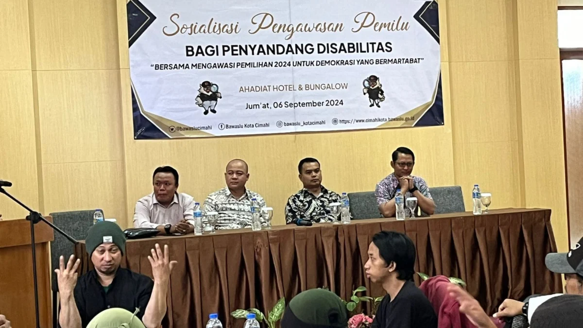 Bawaslu Cimahi Sosialisasikan Pemilu Bagi Penyandang Disabilitas Doc. Sosialisasi Pengawasan Pemilu bagi Penyandang Disabilitas oleh Bawaslu Kota Cimahi (mong)