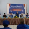 Ketua DPC Partai Demokrat Irma D Bastaman saat memberikan sambutan dalam pendidikan politik untuk memenangkan Pilkada serentak di Kota Banjar, 9 September 2024. (Cecep Herdi/Jabar Ekspres)