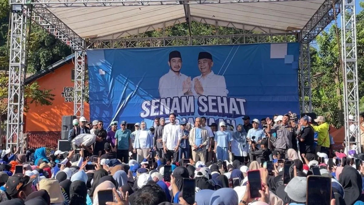 Gagal Usung Cakada Sendiri di Pilkada Bandung Barat, Parpol Non Parlemen Pilih Berlabuh ke Paslon yang ada Pasangan Jeje-Asep saat berkampanye dekati warga Lembang, Bandung Barat. Dok Jabar Ekspres