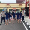 Polresta Bandung Tangkap Enam Tersangka Kasus Pengeroyokan Steward di Stadion Si Jalak Harupat. Foto Agi