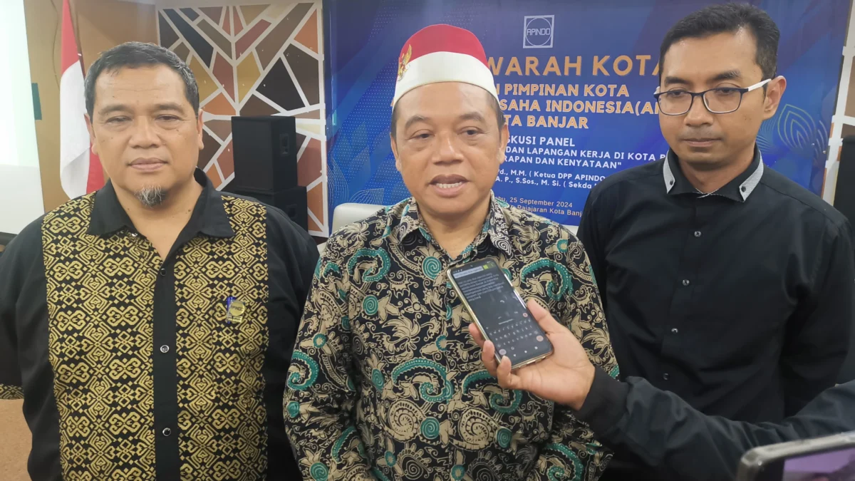 Oni Kurnia Terpilih Secara Aklamasi Sebagai Ketua Apindo Kota Banjar Oni Kurnia kembali terpilih menjadi Ketua Apindo Kota Banjar. (Cecep Herdi/Jabar Ekspres)