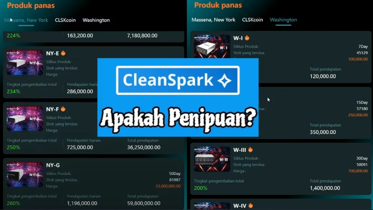 Mengungkap Apakah Aplikasi Cleanspark Investasi Bodong? Mengungkap Apakah Aplikasi Cleanspark Investasi Bodong?