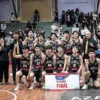 Potret tim putra SMA Trimulia Bandung dalam Honda DBL with Kopi Good Day 2024 West Java Championship