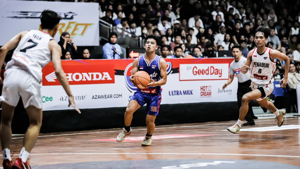 Putra Charets Lunasi Revans, Ini Kunci Kemenangan Mereka! Sosok Al Gibran Moreno Mohamad (nomor punggung 22) dalam Honda DBL with Kopi Good Day 2024 West Java-East