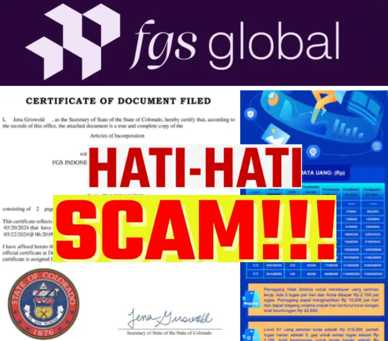FGS Global Terindikasi SCAM! Apakah Masih Aman atau Sudah Sulit Cairkan Dana? FGS Global Terindikasi SCAM! Apakah Masih Aman atau Sudah Sulit Cairkan Dana?