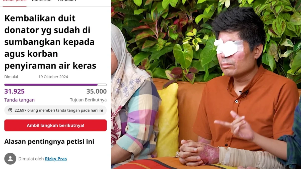 Viral Kasus Agus Salim dan petisi yang menyerukan pencabutan donasi terus menjadi perbincangan publik. Tanda tangan tembus 131 ribu.